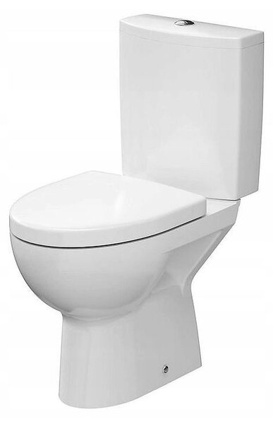 Cersanit PARVA - WC kombi + antibakteriální sedátko s funkcí pomalého zavírání, vertikální odpad, K27-004