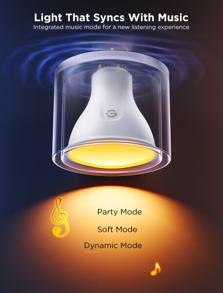 SADA 2x LED RGBWW Stmívatelná žárovka GU10/4,8W/230V 2700-6500K Wi-Fi - Govee