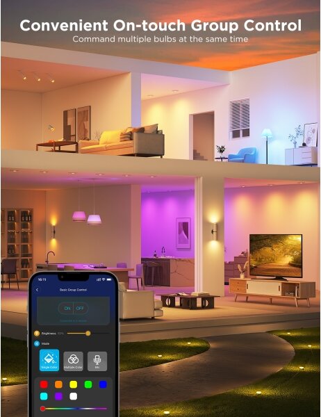 SADA 2x LED RGBWW Stmívatelná žárovka GU10/4,8W/230V 2700-6500K Wi-Fi - Govee