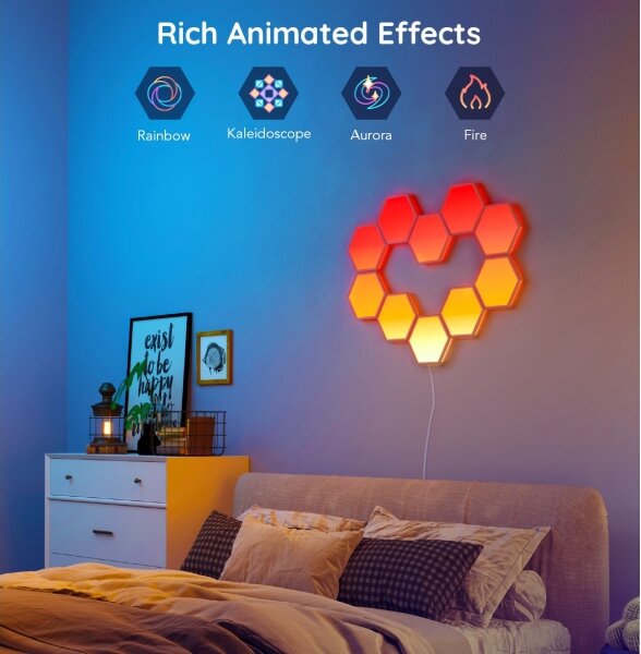 Govee - LED RGB Stmívatelný panel LED/36W/230V Wi-Fi