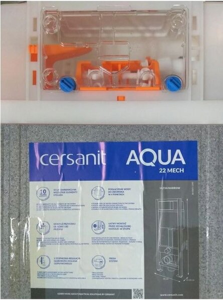 Cersanit Presto - Tlačítko pro Cersanit modul Aqua, Link, Hi-tec, Hit, černá matná, K97-418