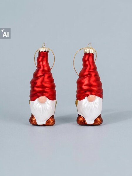Sinsay - Vánoční baňky ve tvaru skřítků 2 pack - vícebarevná