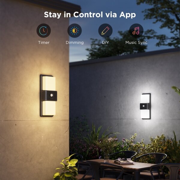 Govee - LED RGBIC Stm. venkovní svítidlo LED/230V IP65 2700-6500K Wi-Fi