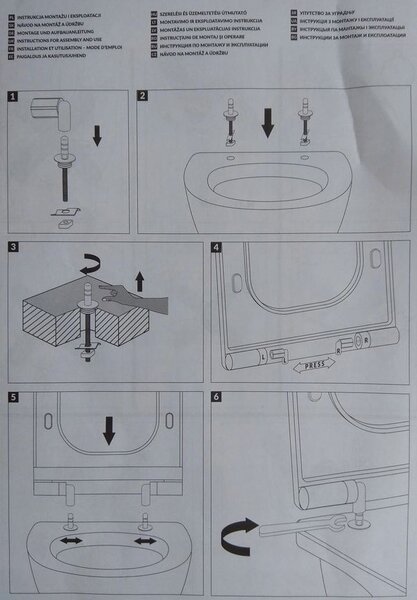 Cersanit Virgo, City Square WC sedátko pomalu-padající, bílá, K98-0220