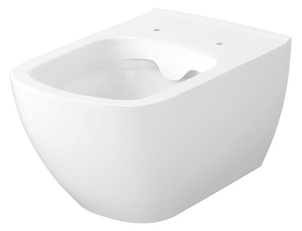 Cersanit Virgo - závěsná wc mísa CleanOn s pomalu padajícím sedátkem, bílá, S701-427