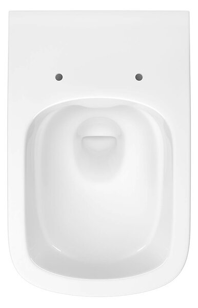 Cersanit Virgo - závěsná wc mísa CleanOn s pomalu padajícím sedátkem, bílá, S701-427