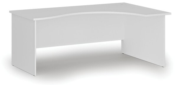 Ergonomický kancelářský psací stůl PRIMO WHITE, 180x120 cm, pravý, bílá