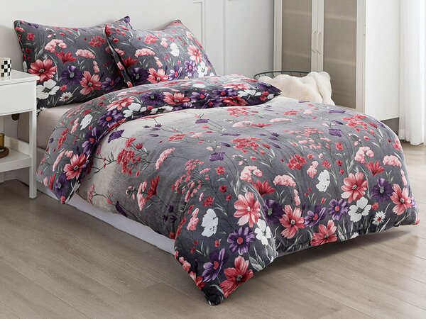 XPOSE® Mikroplyšové povlečení FLORA Exclusive