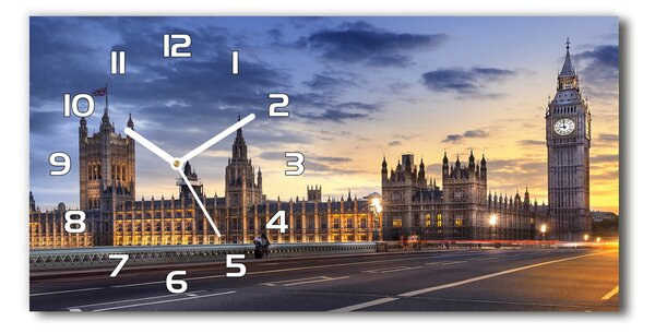Skleněné hodiny na stěnu tiché Big Ben Londýn pl_zsp_60x30_f_55189515