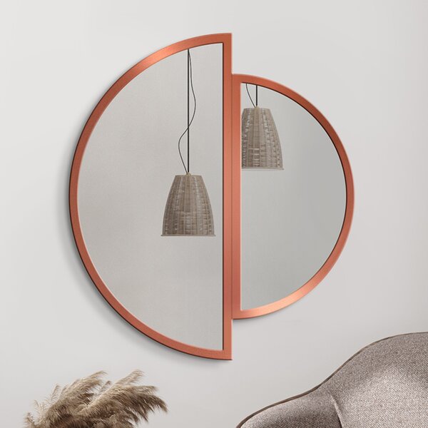 Zrcadlo Naseo Copper 90 x 100 cm