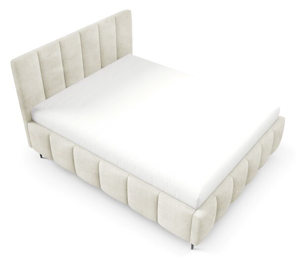 Manželská čalouněná postel 140x200 SERAFINA LEG - ecru 1