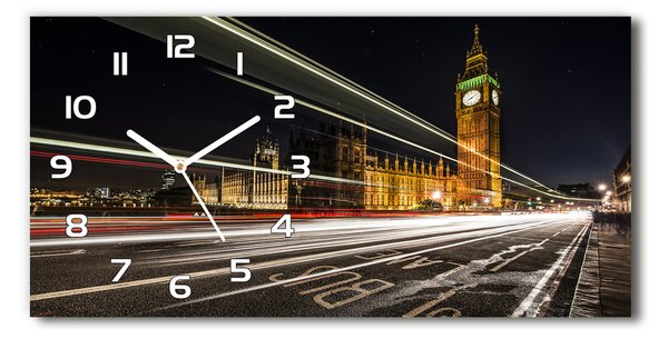Skleněné hodiny na stěnu tiché Big Ben Londýn pl_zsp_60x30_f_58039740