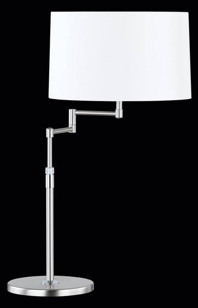 Nastavitelná stolní lampa Loop, stínidlo z chintzu
