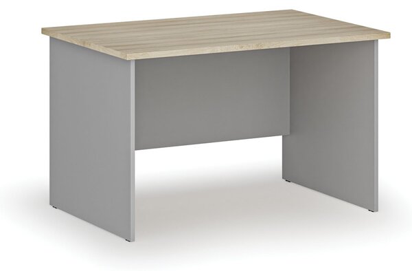 Kancelářský psací stůl PRIMO GRAY, 120x80 cm, šedá/dub přírodní