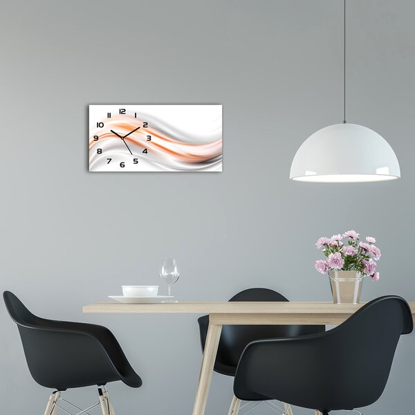 Skleněné hodiny na stěnu Abstrakce vlny pl_zsp_60x30_f_60127769
