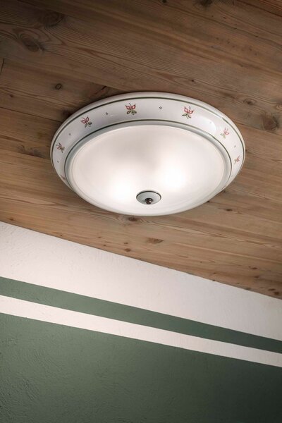 Ferroluce Stropní retro svítidlo CAPUA, ∅ 44 cm, 1xE27