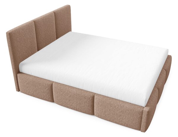 Manželská postel 140x200 VIONA s úložným prostorem - čokoládová