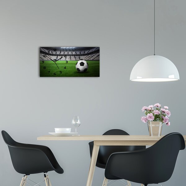 Skleněné hodiny na stěnu Míč na stadioně pl_zsp_60x30_f_63931532