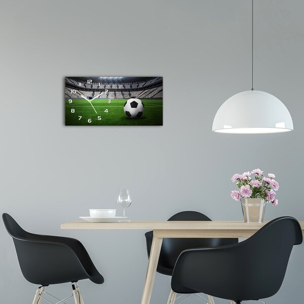 Skleněné hodiny na stěnu Míč na stadioně pl_zsp_60x30_f_63931532