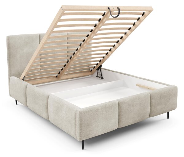 Manželská postel 140x200 VIONA LEG s úložným prostorem - ecru 2