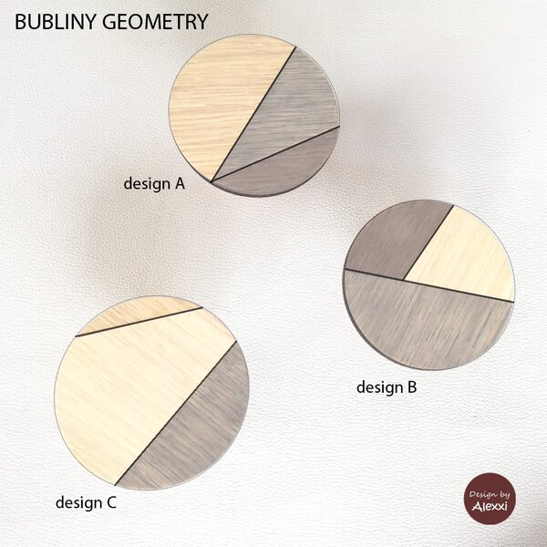 Úchytky BUBLINY GEOMETRY DUB A 5 cm