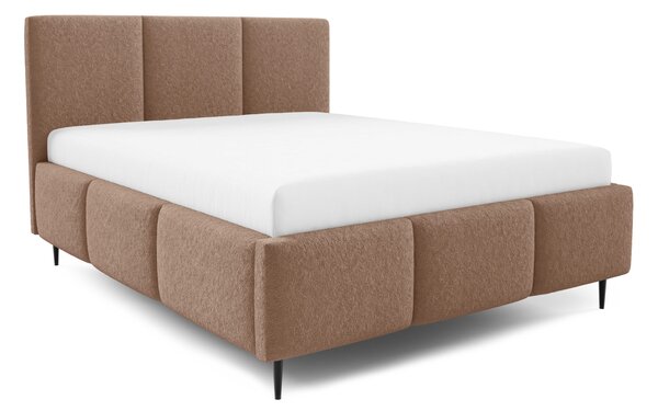 Manželská postel 140x200 VIONA LEG s úložným prostorem - čokoládová