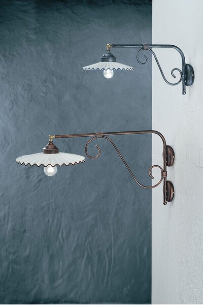 Ferroluce Nástěnné retro svítidlo L'AQUILA, v. 24 cm, 1xE27