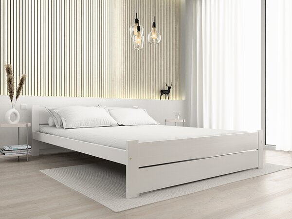 Postel IKAROS DOUBLE 140 x 200 cm, bílá