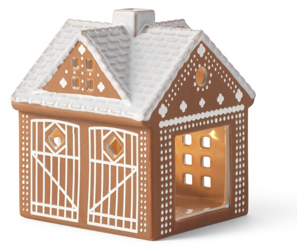 Porcelánový svícen Gingerbread Lighthouse 11,5 cm