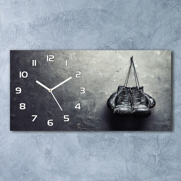 Skleněné hodiny na stěnu Boxerské rukavice pl_zsp_60x30_f_65131900
