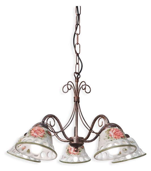 Ferroluce Závěsné svítidlo NAPOLI, ∅ 56 cm, 5xE14