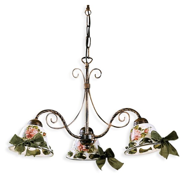 Ferroluce Závěsné svítidlo NAPOLI, ∅ 52 cm, 3xE14