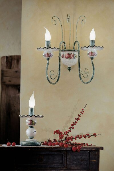 Ferroluce Retro stolní lampa SANREMO, v. 23 cm, 1xE14