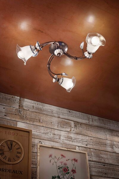 Ferroluce Stropní svítidlo VINCENZA, ∅ 48 cm, 3xE14