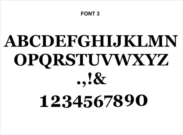 Dřevěná písmenka / čísla - barevná 5 cm Font 1