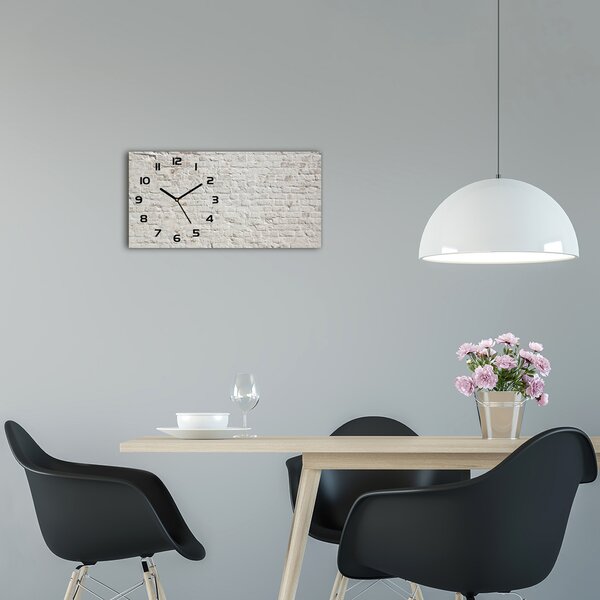 Skleněné hodiny na stěnu tiché Zděná zeď pl_zsp_60x30_f_65798777