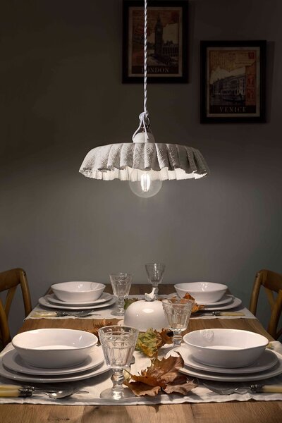 Ferroluce Závěsné retro svítidlo MODENA, ∅ 38 cm, 1xE27