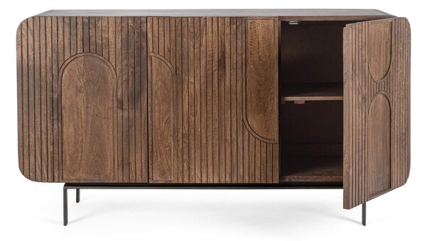Komoda Sarrina 145 x 82 cm hnědá