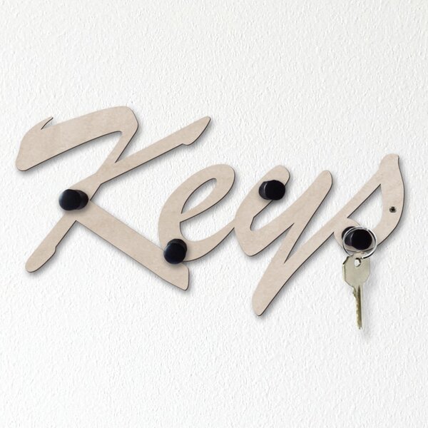 Věšák na klíče KEYS I. Satin chrom