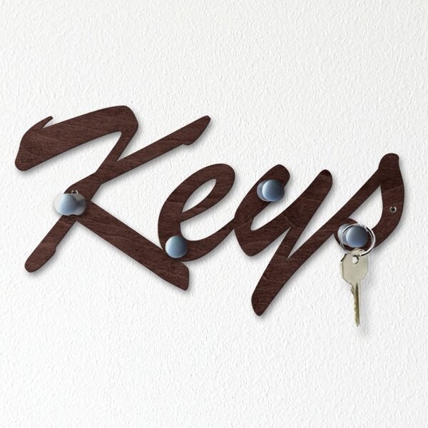 Věšák na klíče KEYS I. Satin chrom
