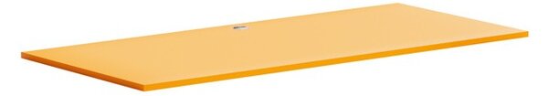 Samostatná pracovní deska BLOCK, 1600 x 800 x 25 mm, oranžová