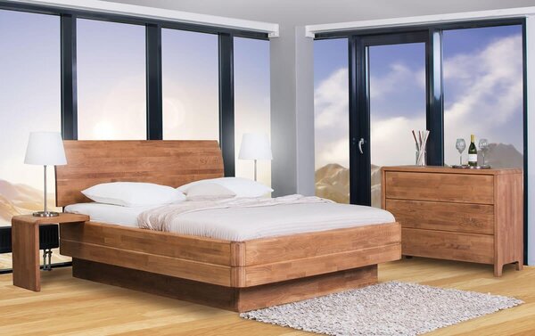 Postel s úložným prostorem Fantazie Grande F307, 180x200cm, masiv buk
