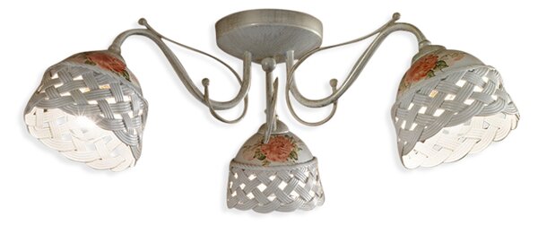 Ferroluce Stropní svítidlo VERONA, ∅ 50 cm, 3xE14