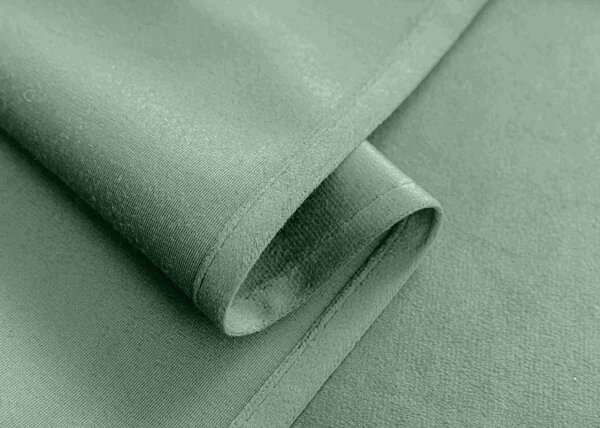 Mentolový zatemňovací závěs VELVET 140x250 cm Zavěšení: Řasící páska