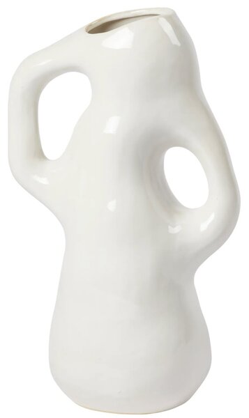 Broste Copenhagen Kameninová váza Isolde - White BC119