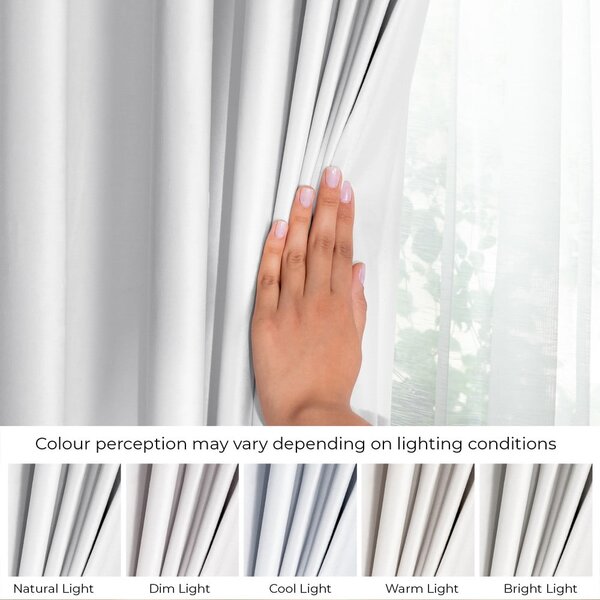 Bílý sametový dimout závěs 140x245 cm Pleat – Restilo