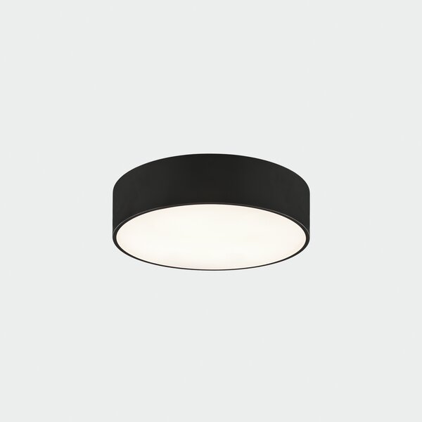 ACB Iluminacion Stropní LED svítidlo ISIA, 18W, ø 30 cm, CRI90, CCT switch 2700-4000K Barva: Černá, Stmívání a řízení: ON/OFF