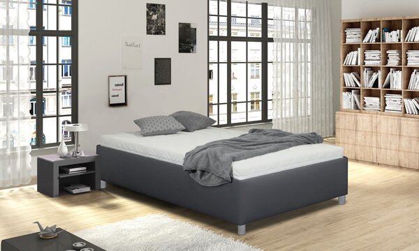 Zvýšená čalouněná válenda s úložným prostorem Roneta, 90x200