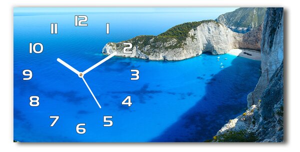 Skleněné hodiny na stěnu Zakynthos Řecko pl_zsp_60x30_f_67956175