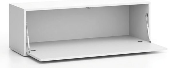 Nízká skříňka LAYERS, výklopná, 1200 x 400 x 394 mm, bílá